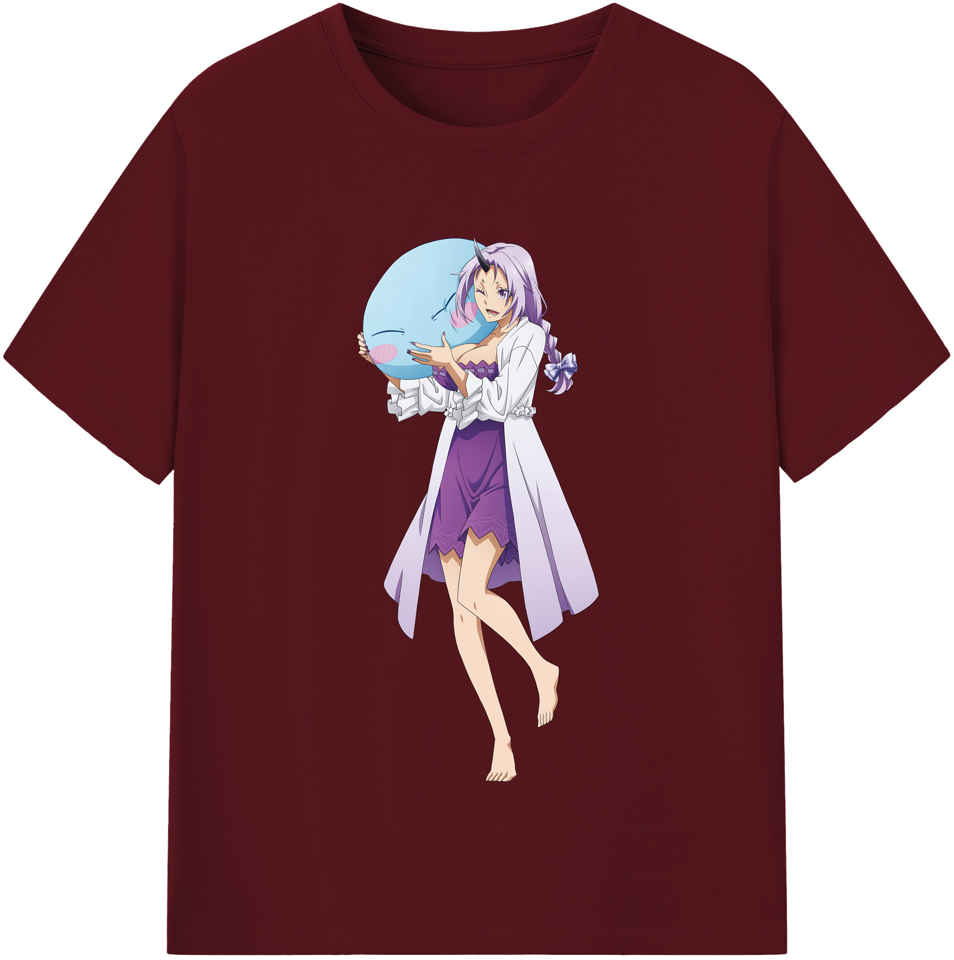（画像用） 転スラ Regarding Reincarnated to Slime 綿100％半袖Tシャツ（フロントプリント）